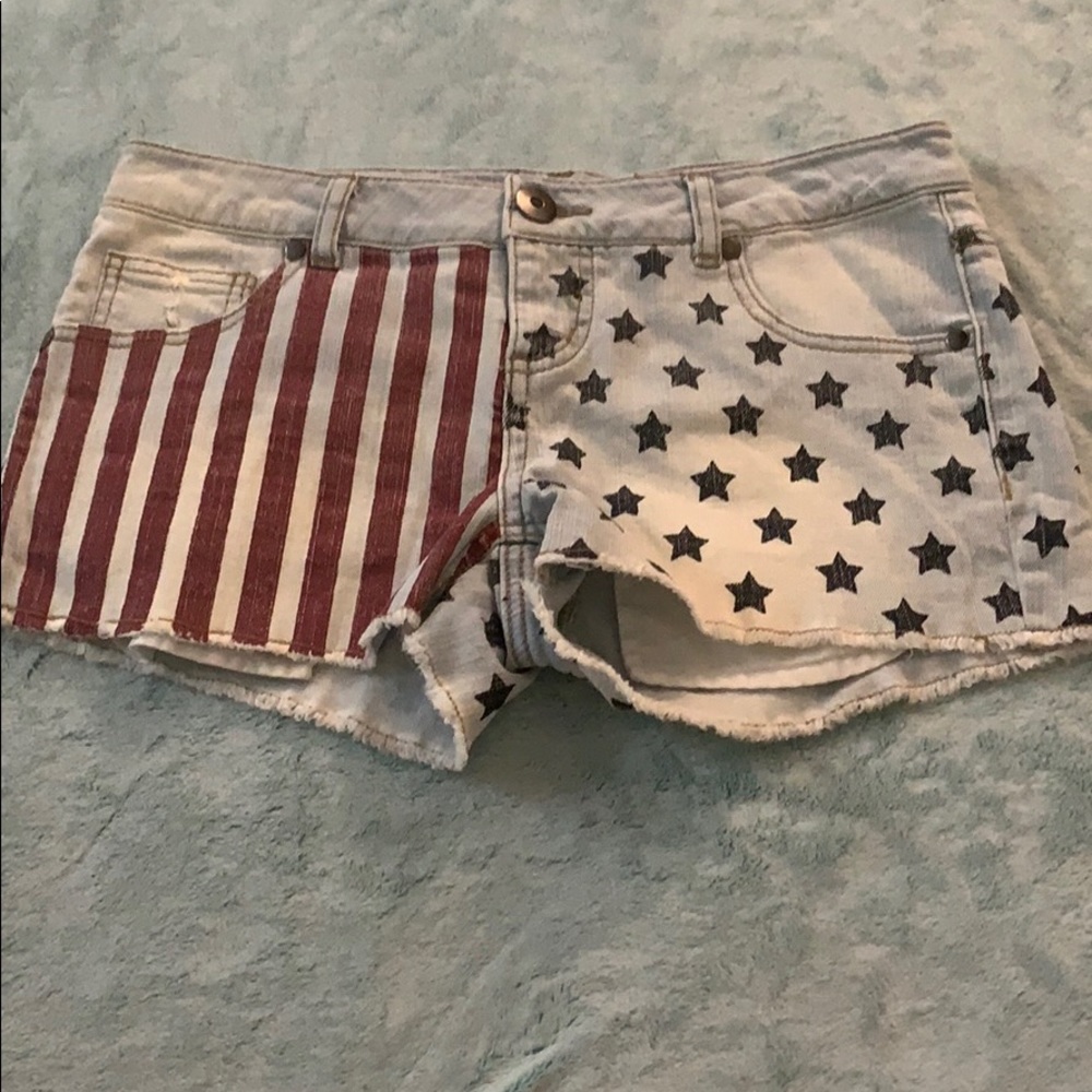 Stars and Stripes Denim Shorts